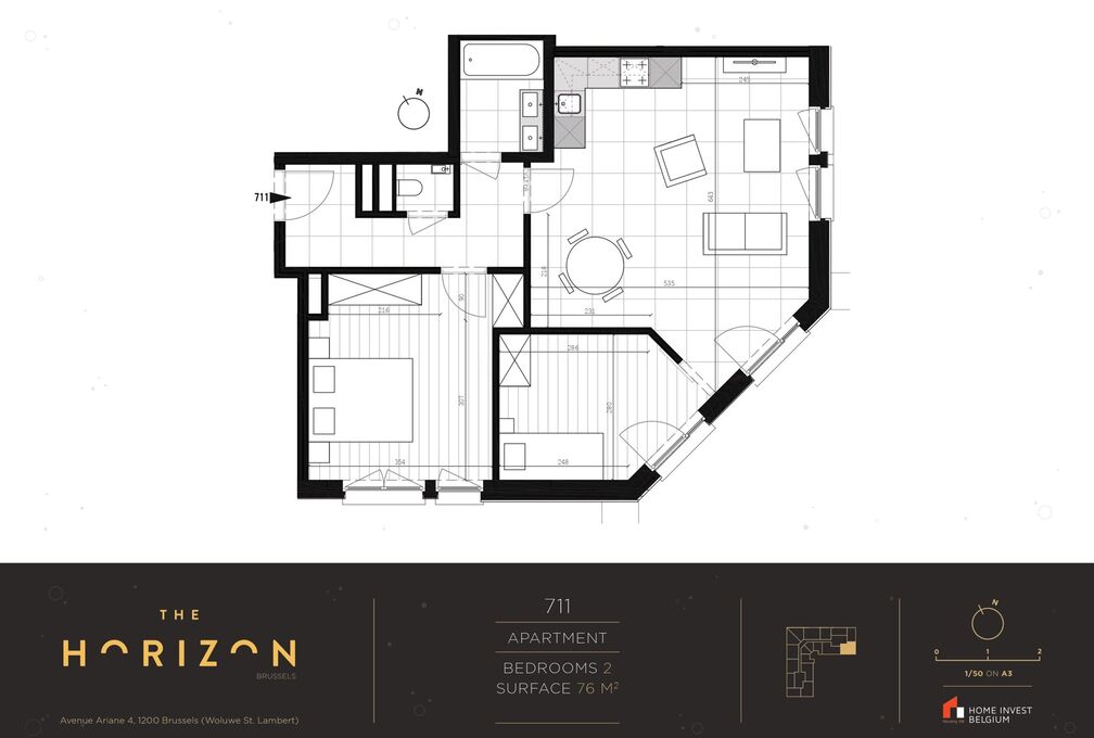 Appartement te huur in Woluwe-Saint-Lambert
