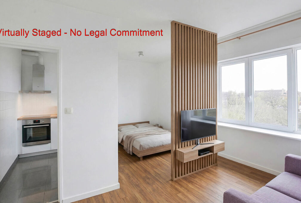 Maxime Real Estate stelt u een goed onderhouden studio voor.

Gelegen tussen het Fallon-stadion/Stokkel en nabij openbaar vervoer, scholen, winkels,...

Deze mooie studio +/-33m&sup2; (volgens EPC) is gelegen op de 7e en laatste verdieping en is samengesteld 